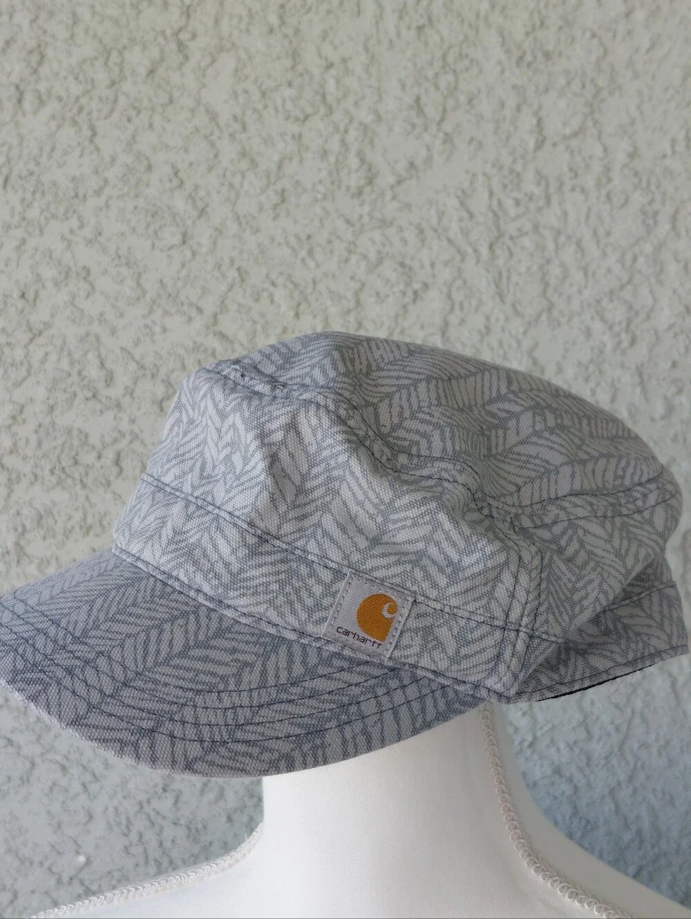 Carhartt Women's Hat Cadet Military Style Cap Gray Cotton Adjustable - EUC